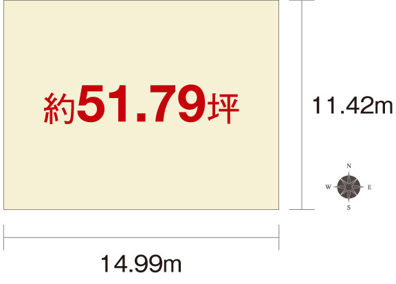 泉南市新家725-26の区画図