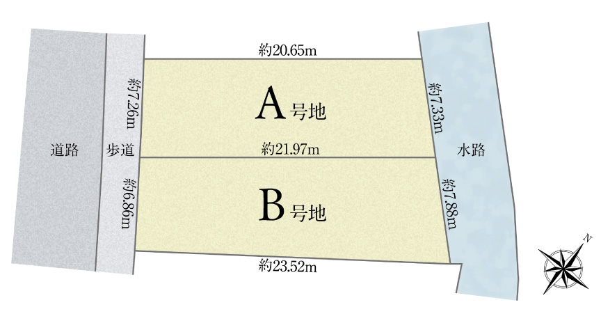 住所記載の区画図