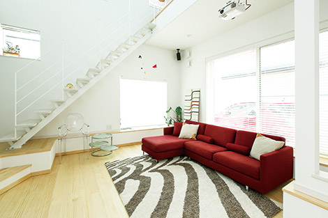 ダウンフロア・リビング